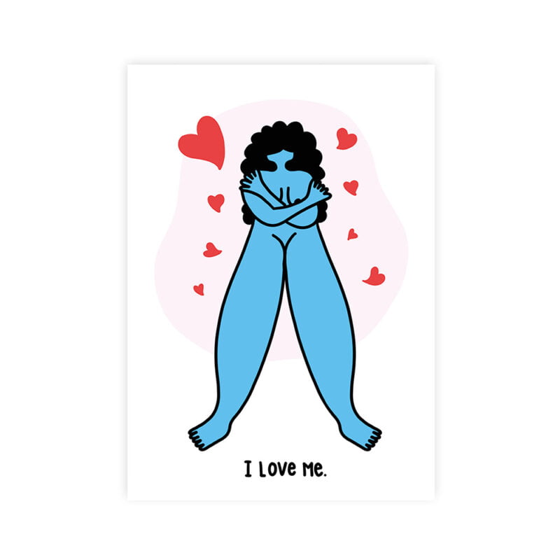 I love me postcard
