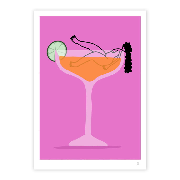 Cocktail Babe print