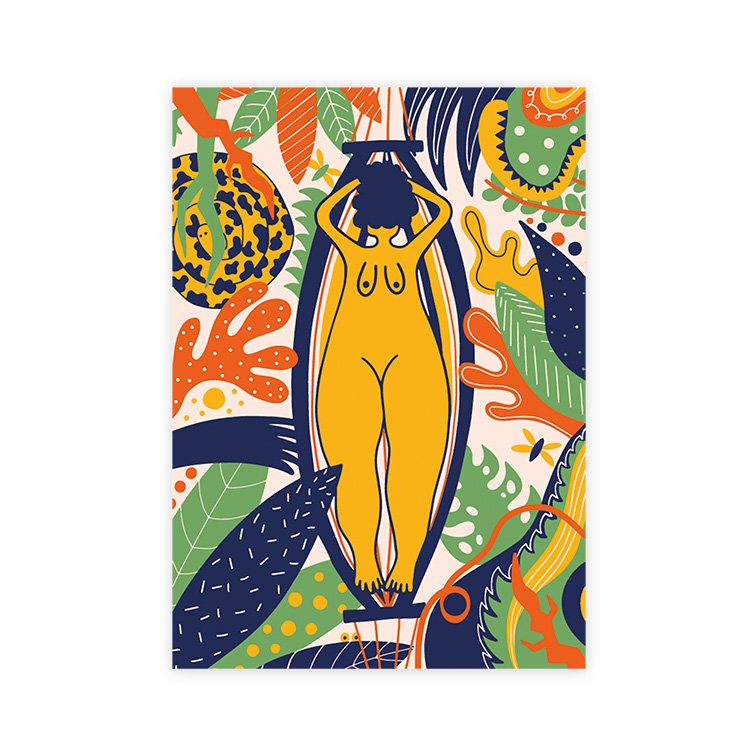 Positive state of mind postcard