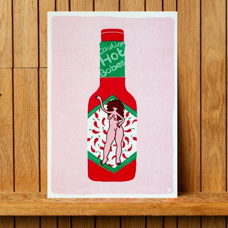 Caution Hot Babes - Risoprint