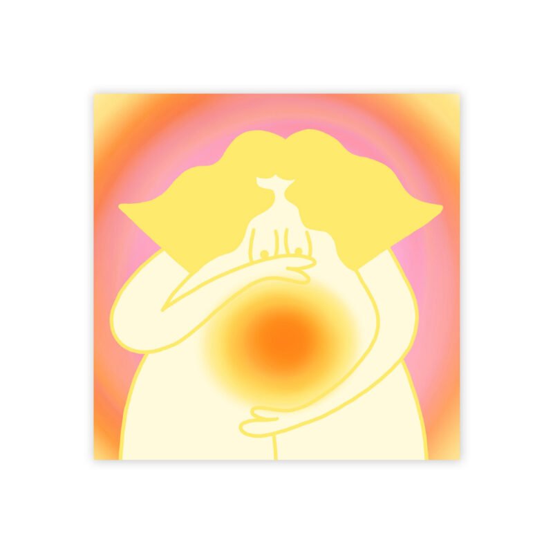 Glowing Babe postcard