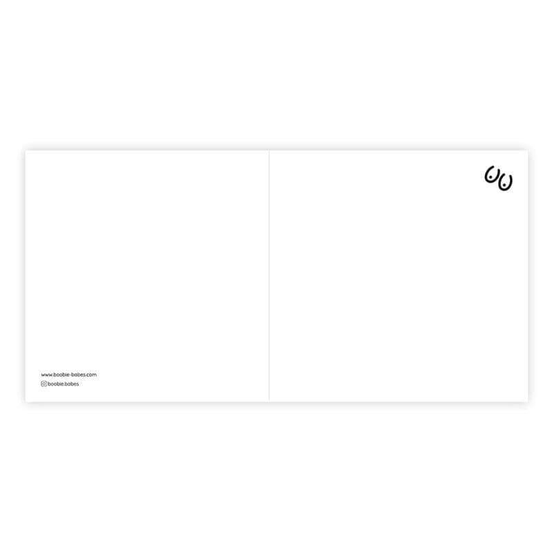 Yoga Babe Downward Dog folded card - Image 2
