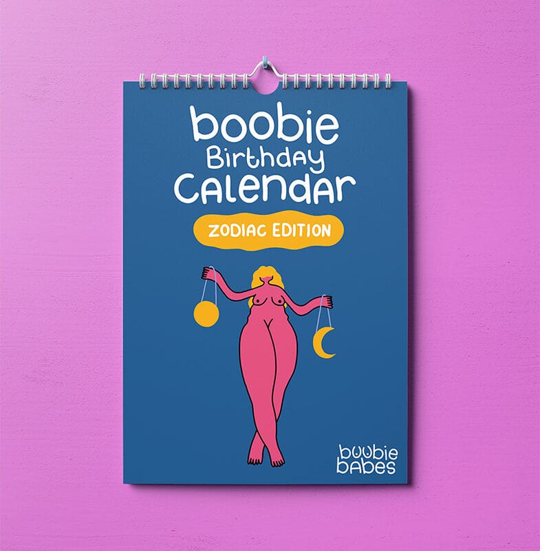 The Boobie Birthday Calendar - Zodiac Edition