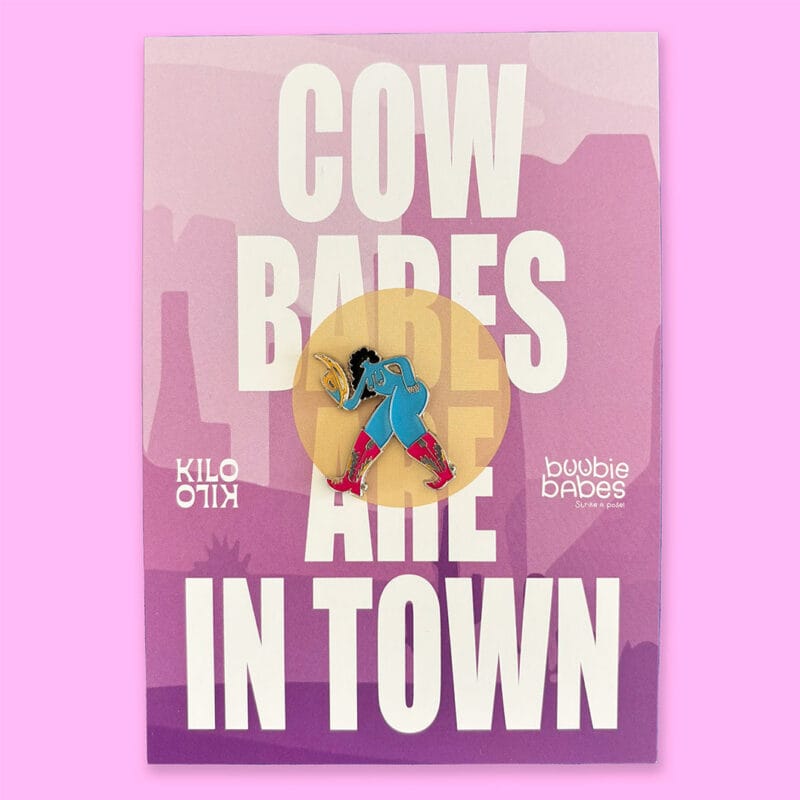 Kilo Kilo x Boobie Babes - Cow Babe Hat pin